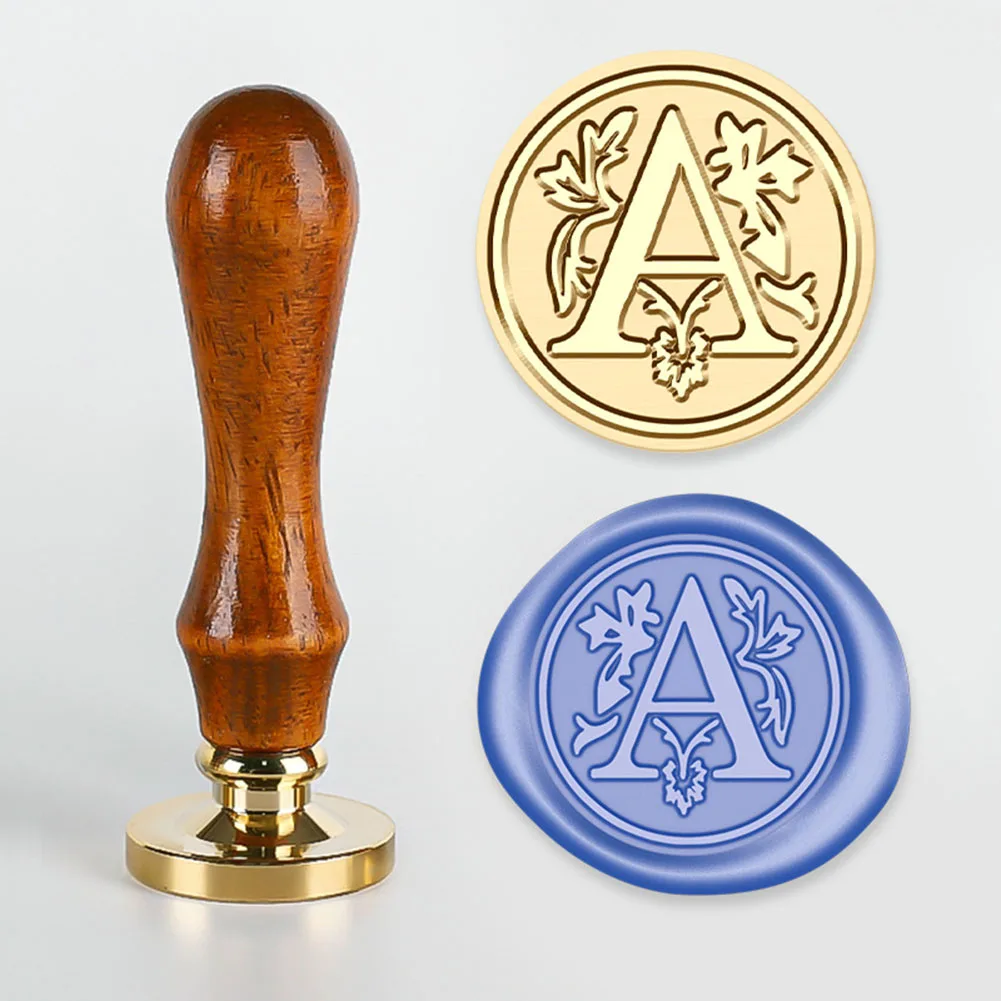 Alphabet AZ Initial Wax Seal Stamp Botanical Design Rosewood Handle & Removable Brass Head Guard Confidentiality
Alphabet AZ Initial Wax Seal Stamp Botanical Design Rosewood Handle & Removable Brass Head Guard Confidentiality