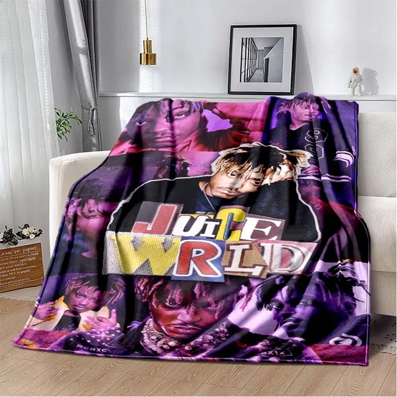 

Альбом Rapper Juice Wrld 999, одеяло с художественной печатью, фланелевое одеяло, мягкое теплое покрывало для кровати, дивана, покрывало для пикника, подарок для любителей музыки