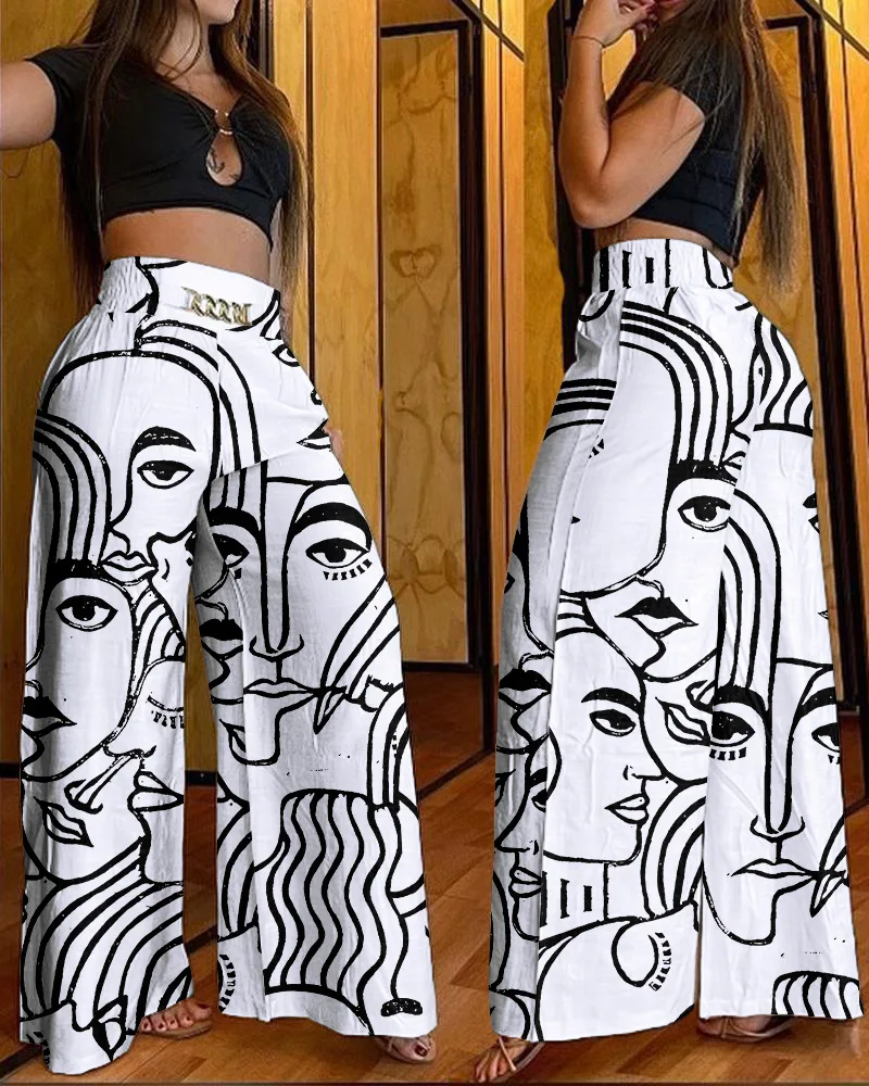 Trousers Women Summer Casual Daily Vacation Plain Loose High Waist Wide Leg Pants
Trousers Women Summer Casual Daily Vacation Plain Loose High Waist Wide Leg Pants