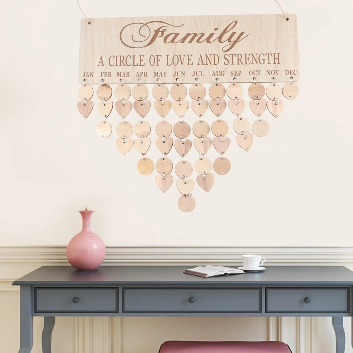 Calendar Nordic Style DIY Wall Calendar Hanging Decoration Wooden Calendar for Home Living Room Bedroom
Calendar Nordic Style DIY Wall Calendar Hanging Decoration Wooden Calendar for Home Living Room Bedroom
