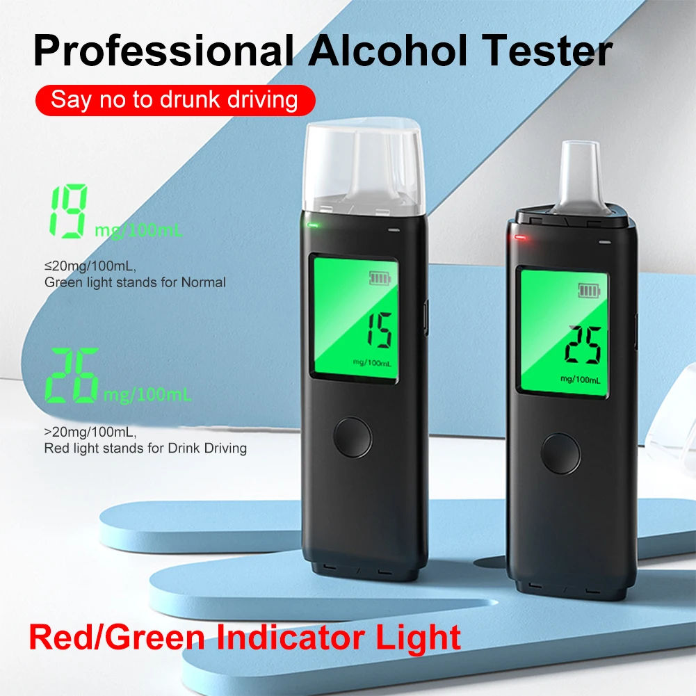 1PCS Professional Car Alcohol Tester High Accuracy Breathalyzer Digital Display Alcohol Detector Rechargeable Breath Tester Tool
1PCS Professional Car Alcohol Tester High Accuracy Breathalyzer Digital Display Alcohol Detector Rechargeable Breath Tester Tool