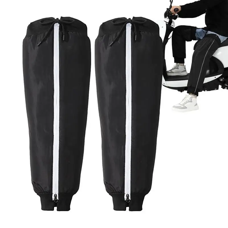 

Motorcycle Leg Warmers Thickened Leg Warmers For Women Men Waterproof Leg Gaiters Snowproof Knee Brace With Reflective Strips