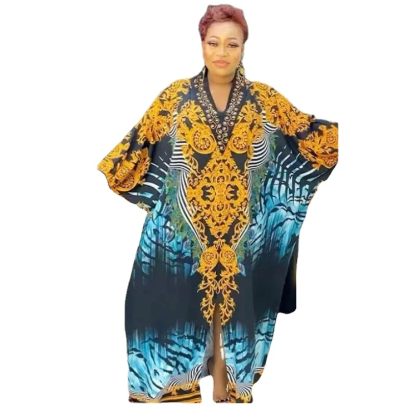 Dashiki African Dresses for Women Summer African Long Sleeve V-neck Polyester Printing Long Dress Women Abaya African Clothes
Dashiki African Dresses for Women Summer African Long Sleeve V-neck Polyester Printing Long Dress Women Abaya African Clothes