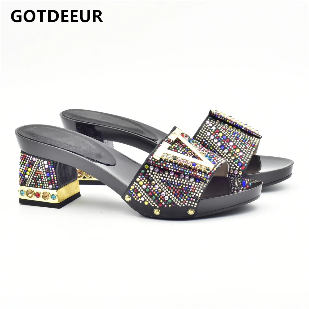 Ladies Sexy High Heels Women Pumps Sapato Feminino Slip on Women Summer Slipper Shoes Decorated with Rhinestone In New
Ladies Sexy High Heels Women Pumps Sapato Feminino Slip on Women Summer Slipper Shoes Decorated with Rhinestone In New