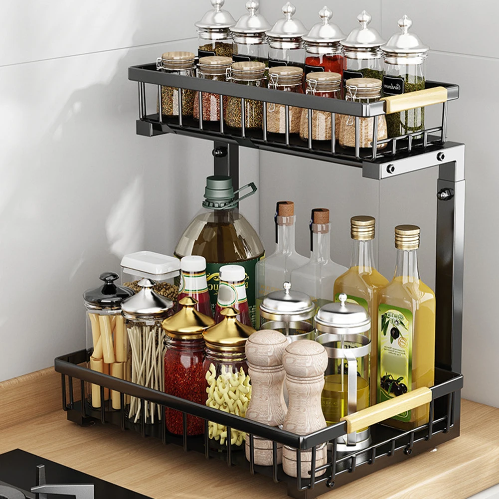 2 Tier Under Sink Organizer Pull Out Cabinet Organizer Sink Shelf Cabinet Storage Rack Under Sink Storage for Kitchen Bathroom
2 Tier Under Sink Organizer Pull Out Cabinet Organizer Sink Shelf Cabinet Storage Rack Under Sink Storage for Kitchen Bathroom