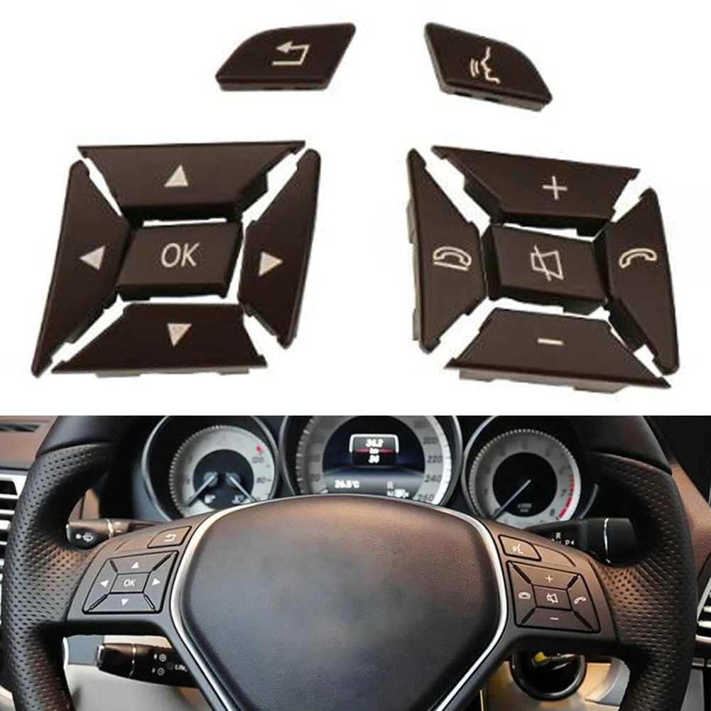 Коричневые кнопки переключения рулевого колеса для Mercedes W204 W212 C200 E260 E320 GLK260, коричневые пластиковые автомобильные аксессуары
Коричневые кнопки переключения рулевого колеса для Mercedes W204 W212 C200 E260 E320 GLK260, коричневые пластиковые автомобильные аксессуары