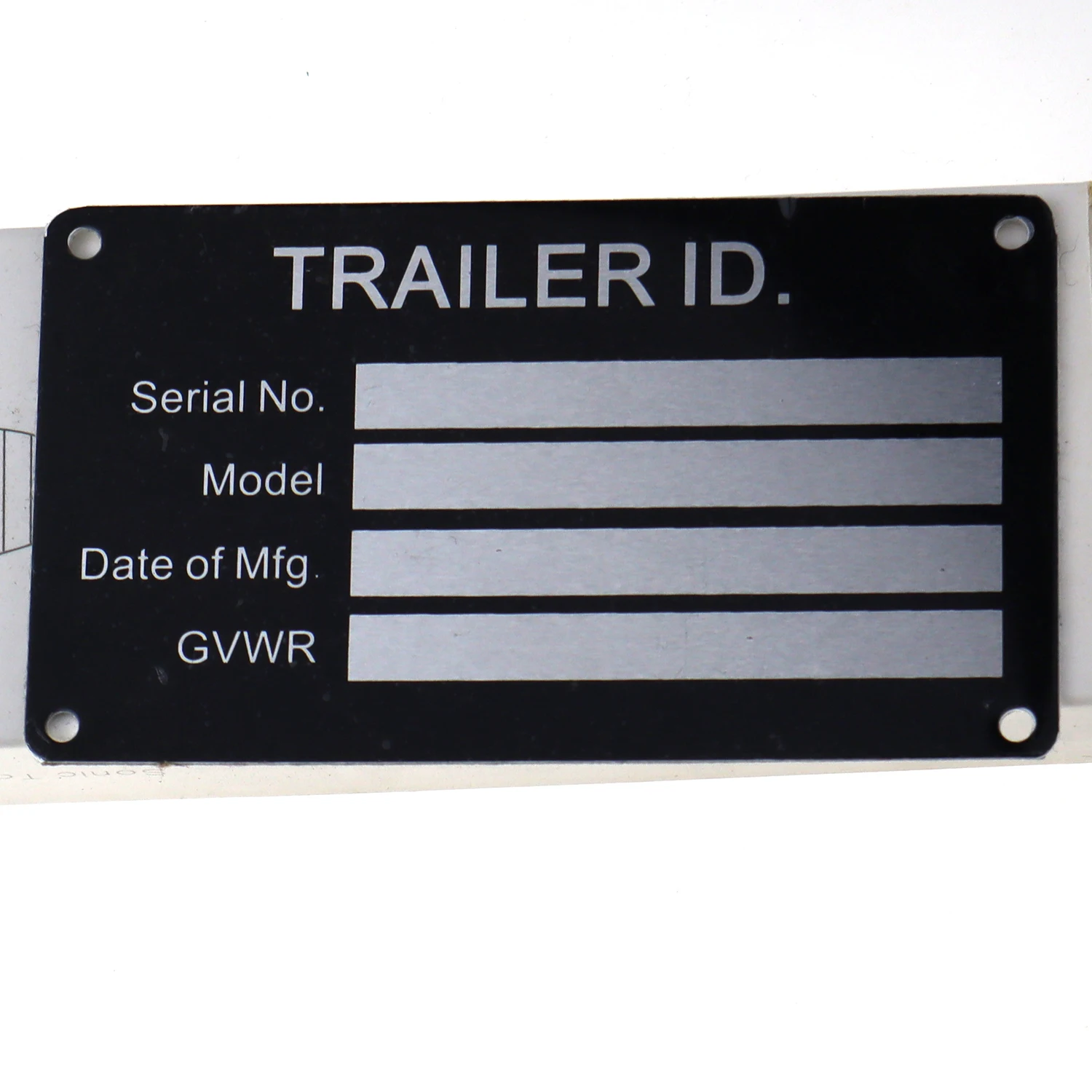 Aluminum Trailer ID Replacement TagSerial GVWR Medical BlankVIN ID Plate Data TAG Serial Model Number Identification Tire Size
Aluminum Trailer ID Replacement TagSerial GVWR Medical BlankVIN ID Plate Data TAG Serial Model Number Identification Tire Size