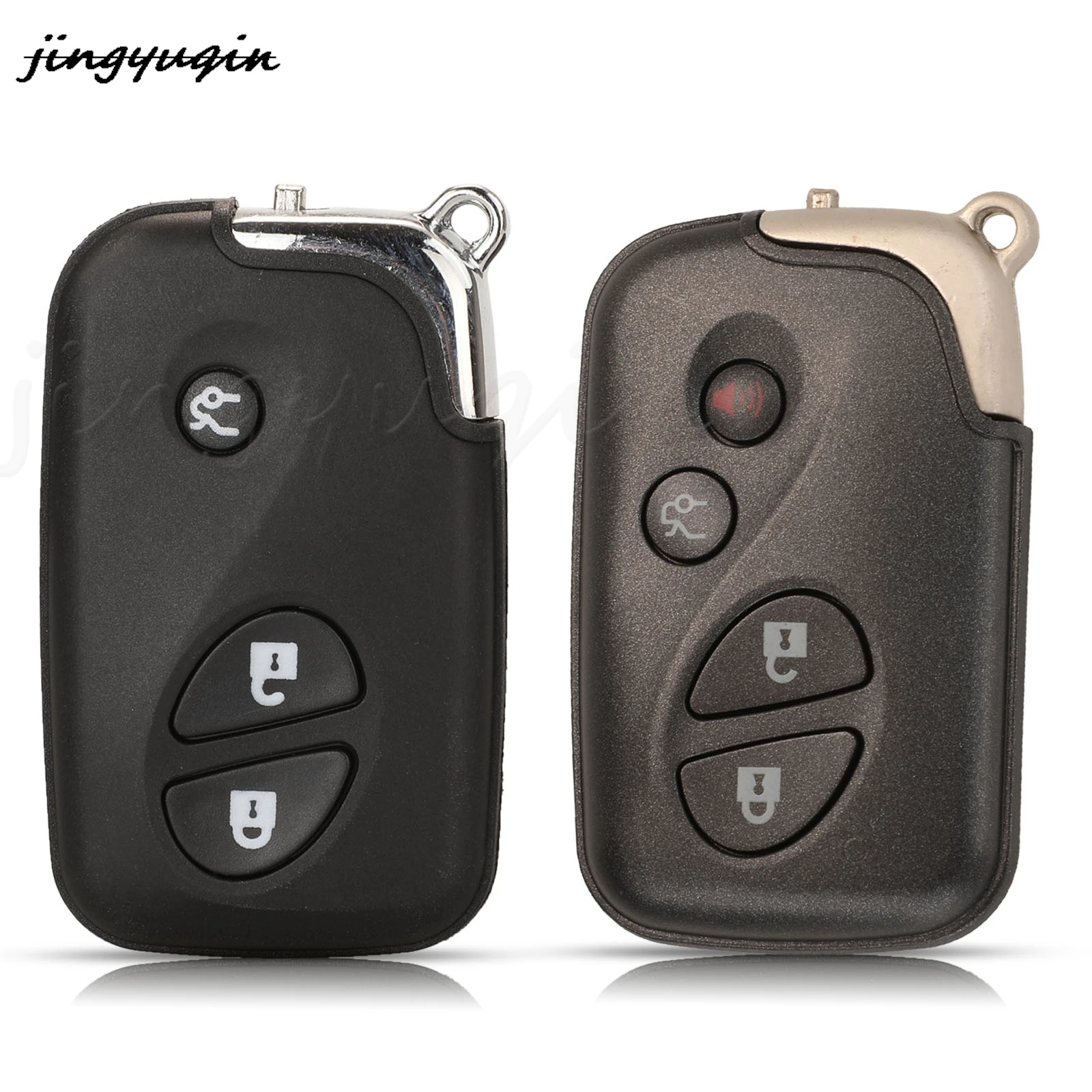 

jingyuqin 5pcs/lot 3/4 Buttons Replacement Remote Car Key Shell Case Fob For LEXUS IS250 ES350 GS350 LS460 GS