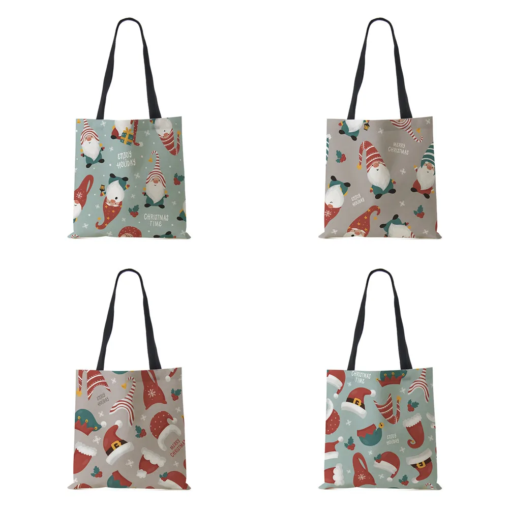 Christmas Santa Sock Print Shopping Bags Folding Reusable Customize Tote Shoulder Bag Groceries Canvas Handbags For Women Lady
Christmas Santa Sock Print Shopping Bags Folding Reusable Customize Tote Shoulder Bag Groceries Canvas Handbags For Women Lady