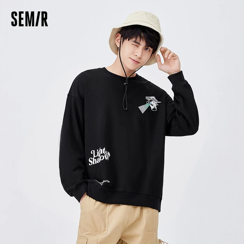 Semir Men Sweatshirt Design Sense Fashion Printing 2023 Autumn New Boys' Round Neck Shoulder Dropping Korean Knitted Top
Semir Men Sweatshirt Design Sense Fashion Printing 2023 Autumn New Boys' Round Neck Shoulder Dropping Korean Knitted Top
