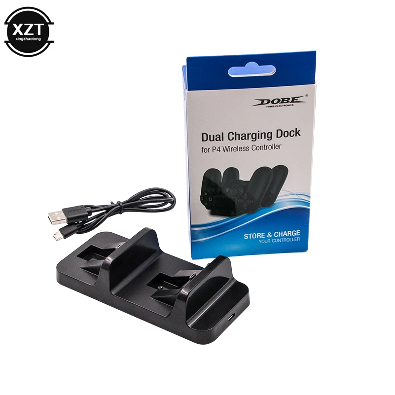 Dual Charge Dock for PS4 Controller Charger USB Charging Stand Holder Gaming Controller Stand Station for PS4 Sony Games Console
Dual Charge Dock for PS4 Controller Charger USB Charging Stand Holder Gaming Controller Stand Station for PS4 Sony Games Console