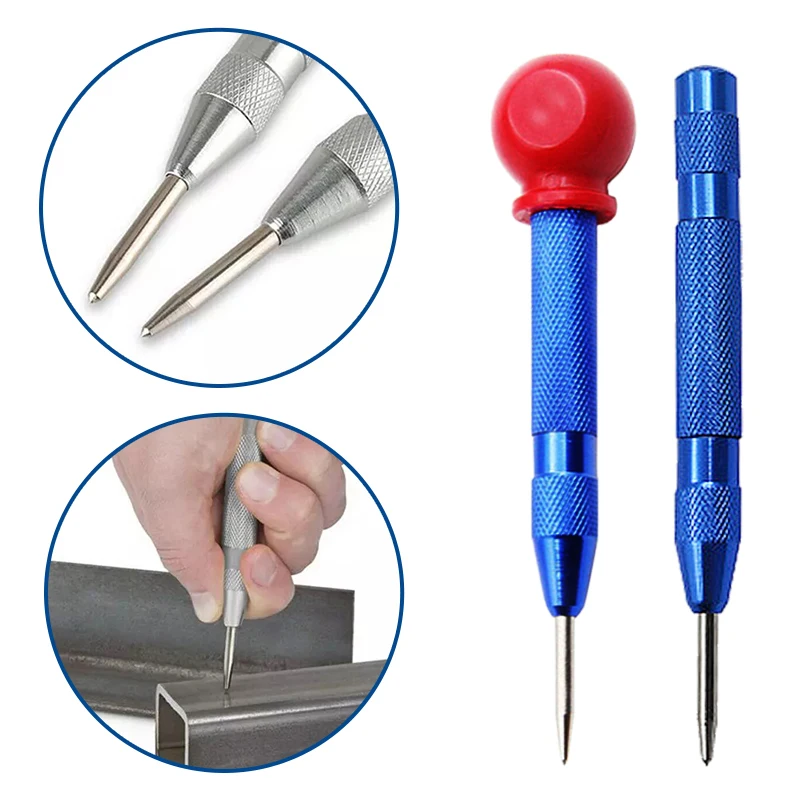 Automatic Center Punch Impact Spring Loaded Adjustable Tension Drilling Marking Tool for Metal/Glass/Wood
Automatic Center Punch Impact Spring Loaded Adjustable Tension Drilling Marking Tool for Metal/Glass/Wood