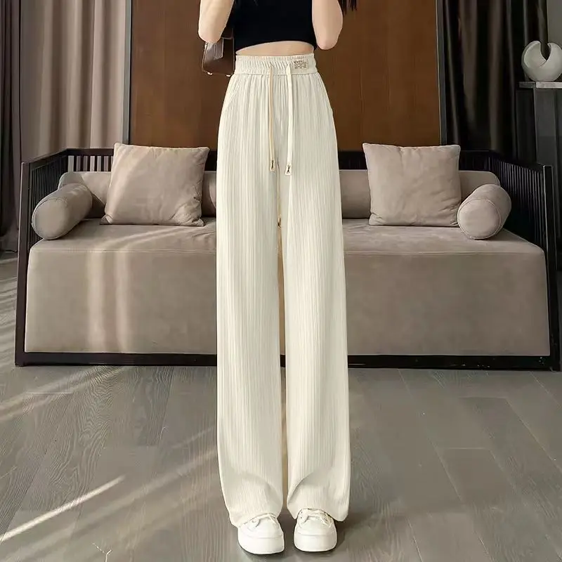 Summer Slim New Women High Waist Solid Trousers Casual Sweatpants Classic Fashion Indolent Baggy Vintage Straight Pantalon Wild
Summer Slim New Women High Waist Solid Trousers Casual Sweatpants Classic Fashion Indolent Baggy Vintage Straight Pantalon Wild