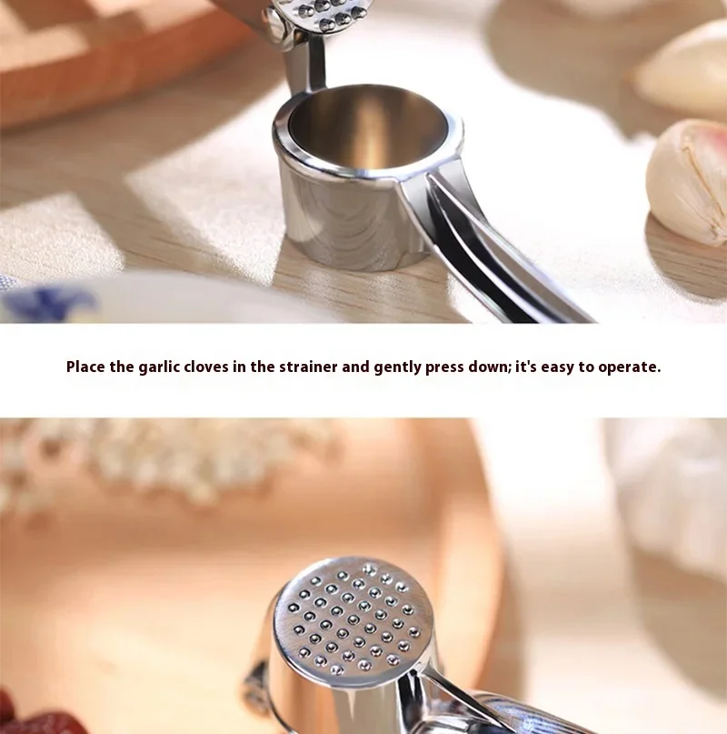 Garlic Press Crusher Mincer Kitchen Alloy Garlic Smasher Squeezer Manual Press Grinding Tool Kitchen Accessories Tools Garlic Press Crusher Mincer Kitchen Alloy Garlic Smasher Squeezer Manual Press Grinding Tool Kitchen Accessories Tools