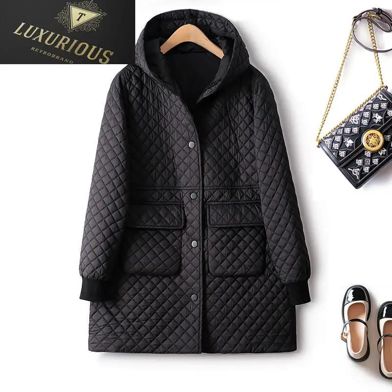 Europe Women's Cotton Coat 2024 Winter New Lightweight Single Breasted Large Pocket Hooded Casual Fashion Jacket For Woman 4XL
Europe Women's Cotton Coat 2024 Winter New Lightweight Single Breasted Large Pocket Hooded Casual Fashion Jacket For Woman 4XL