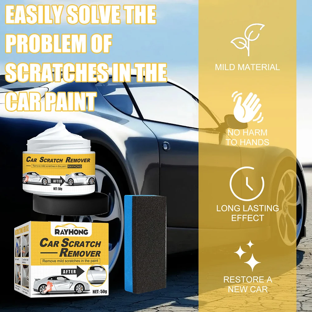 Universal 50ml Car Scratch Remover Paint Repair Polishing Auto Care Wax Anti Scratch Polishing Grinding Paste Paint Cleaner
Universal 50ml Car Scratch Remover Paint Repair Polishing Auto Care Wax Anti Scratch Polishing Grinding Paste Paint Cleaner