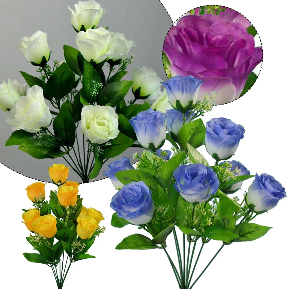 10 Heads Stems Artificial Silk Fake Flowers Rose Bud Bunch Wedding Home Outdoor Decorative Supplies Simulated Flower
10 Heads Stems Artificial Silk Fake Flowers Rose Bud Bunch Wedding Home Outdoor Decorative Supplies Simulated Flower