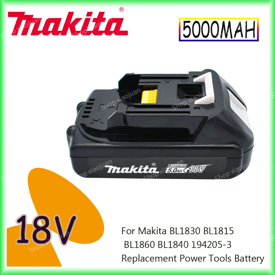 18V 5.0Ah Makita Original Rechargeable Li-Ion Battery For BL1830 BL1815 BL1860 BL1840 194205-3 Replacement Power Tools Battery
18V 5.0Ah Makita Original Rechargeable Li-Ion Battery For BL1830 BL1815 BL1860 BL1840 194205-3 Replacement Power Tools Battery