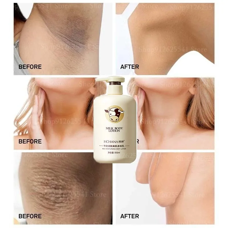 

500ml Whitening Body Cream Milk Moisturizing Body Lotion Anti-ageing Moisturizing Smooth Skin Hydration Emulsion Skincare