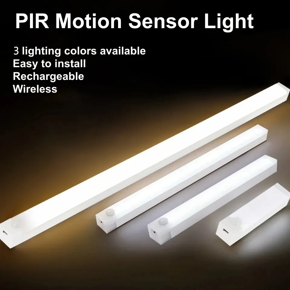 Motion Sensor Lamp Night Light Wireless LED USB Type C Rechargeable Lamp for Kitchen Cabinet Bedroom Wardrobe Staircase Lighting
Motion Sensor Lamp Night Light Wireless LED USB Type C Rechargeable Lamp for Kitchen Cabinet Bedroom Wardrobe Staircase Lighting