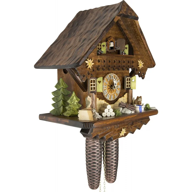 German Clock - Summer Meadow Chalet with 8-Day-Movement - 13 1/3 inches Height - Black Forest Clock
German Clock - Summer Meadow Chalet with 8-Day-Movement - 13 1/3 inches Height - Black Forest Clock