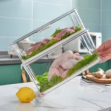 Refrigerator Crisper Transparent Kitchen Sealed Box Rectangular Freezer Storage Box Plastic Fruit and Vegetable Storage Box
Refrigerator Crisper Transparent Kitchen Sealed Box Rectangular Freezer Storage Box Plastic Fruit and Vegetable Storage Box