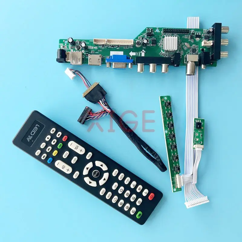 

Controller Board Fit LTN156HT01 B156HB01 1920*1080 USB+DHMI+VGA+2AV 40-Pin LVDS Laptop Display DIY Kit 15.6" DVB Digital Signal