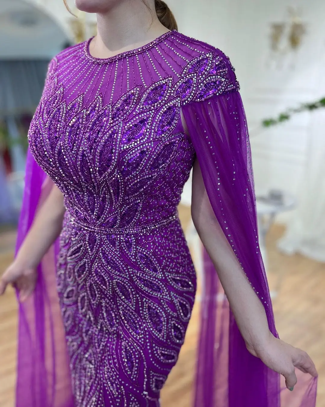 Arabic Blue Cape Sleeves Mermaid Beaded Luxury Long Evening Dresses Gowns for Women Wedding Party 22 Mallzona S8ee8d0c75bb7466580a2b4211c773503S Arabic Blue Cape Sleeves Mermaid Beaded Luxury Long Evening Dresses Gowns for Women Wedding Party Mallzona