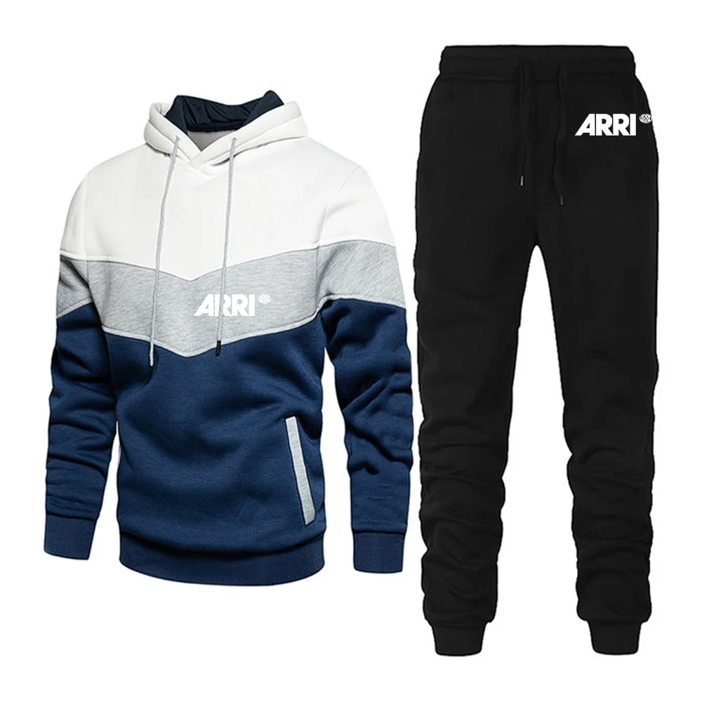 Film Broadcast Camera Arri 2023 Men's New Tracksuit Splicing Long Sleeve Hooded Sportswear Hoodies Top+Pant Fleece Two Piece Set
Film Broadcast Camera Arri 2023 Men's New Tracksuit Splicing Long Sleeve Hooded Sportswear Hoodies Top+Pant Fleece Two Piece Set