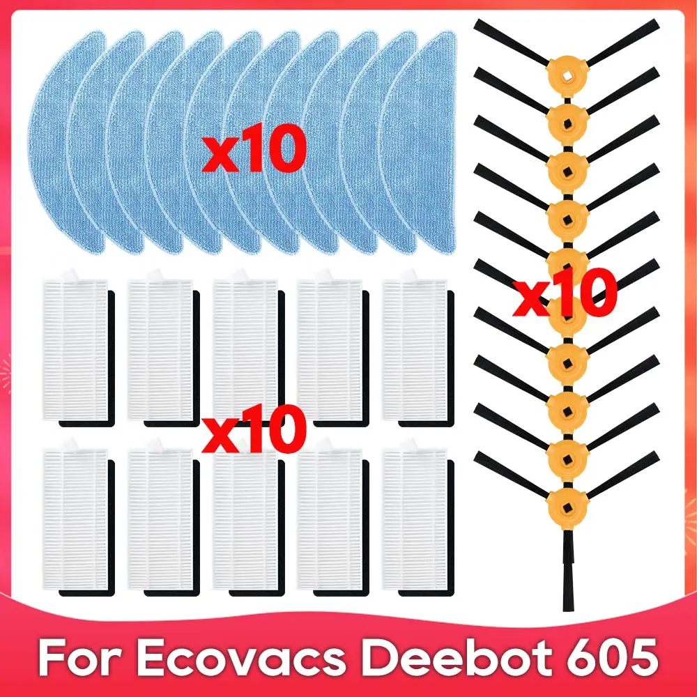 Fit For Ecovacs Deebot 605 Robot Vacuum Cleaner Main Brush Hepa Filter Side Brushe Mops Replacement Part Accessory
Fit For Ecovacs Deebot 605 Robot Vacuum Cleaner Main Brush Hepa Filter Side Brushe Mops Replacement Part Accessory
