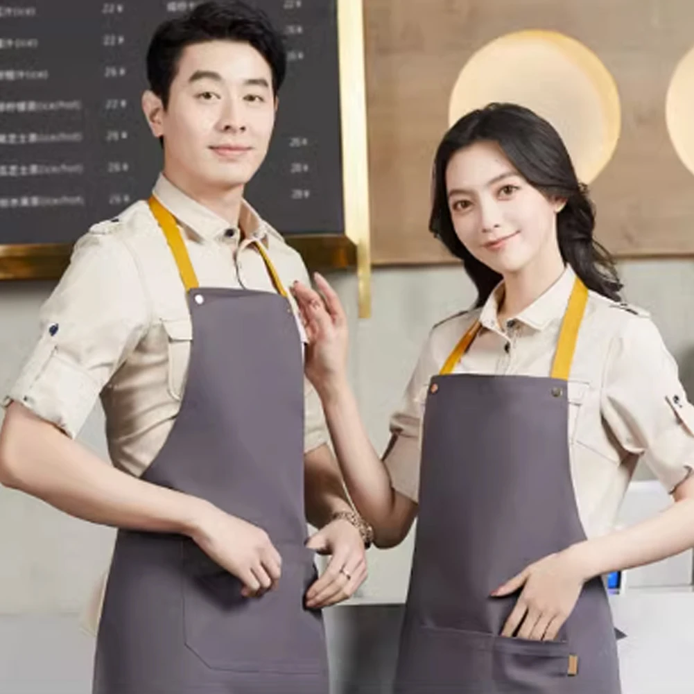 Kitchen Apron Men Women Waterproof Bib with Adjustable Shoulder Straps Front Pockets Chef Apron for Restaurant Tea Shop Cafe
Kitchen Apron Men Women Waterproof Bib with Adjustable Shoulder Straps Front Pockets Chef Apron for Restaurant Tea Shop Cafe