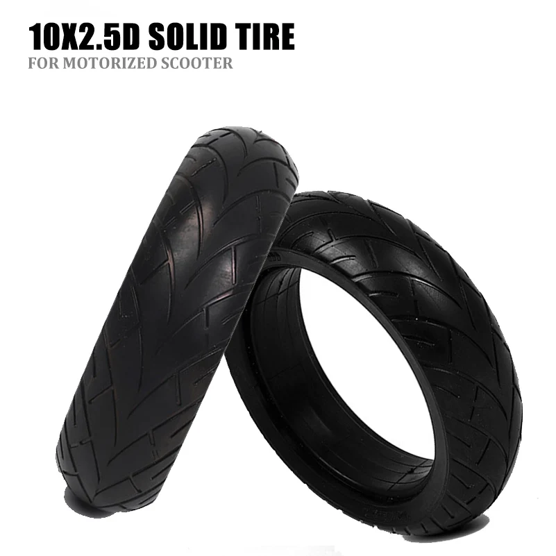 10x2.5D tire Airless tire shock absorption pattern rubber tire 10 INCH for Motorized scooter patinete
10x2.5D tire Airless tire shock absorption pattern rubber tire 10 INCH for Motorized scooter patinete