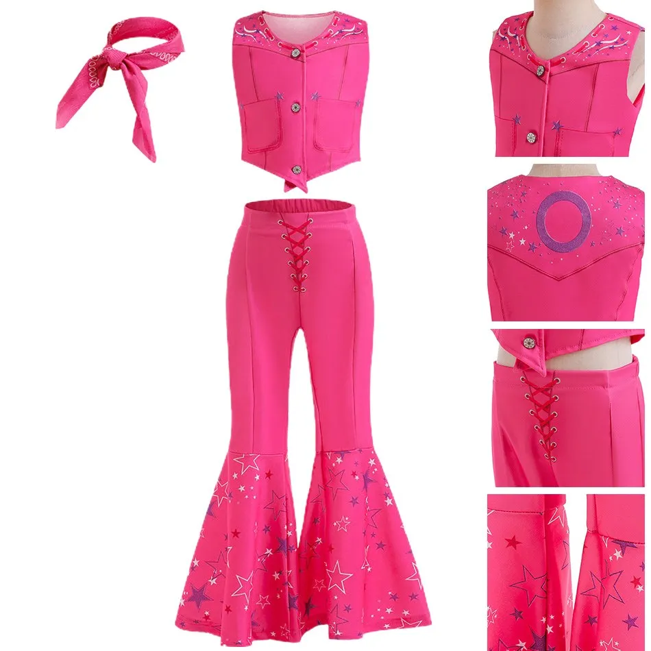 Children's Clothing Girls Rose Red Printed Star Sleeveless Wide Leg Clothing Set Girls' Stage Performance Slimming Two-Piece Set
Children's Clothing Girls Rose Red Printed Star Sleeveless Wide Leg Clothing Set Girls' Stage Performance Slimming Two-Piece Set