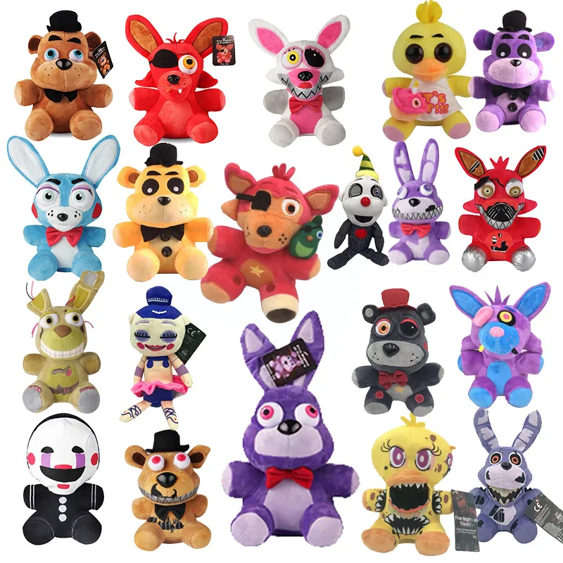 FNAF Plush Toys Five Night At Freddy Kawaii Animal Foxy Bonnie Bear Rabbit Stuffed Toys Doll Fnaf Game Birthday Christmas Toys
FNAF Plush Toys Five Night At Freddy Kawaii Animal Foxy Bonnie Bear Rabbit Stuffed Toys Doll Fnaf Game Birthday Christmas Toys
