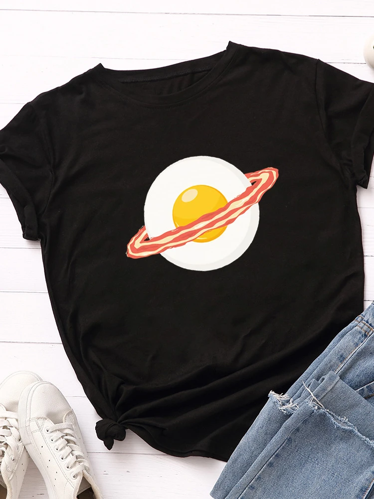 Poached Egg Planet Print Women T Shirt Short Sleeve O Neck Loose Women Tshirt Ladies Tee Shirt Tops Clothes Camisetas Mujer
Poached Egg Planet Print Women T Shirt Short Sleeve O Neck Loose Women Tshirt Ladies Tee Shirt Tops Clothes Camisetas Mujer