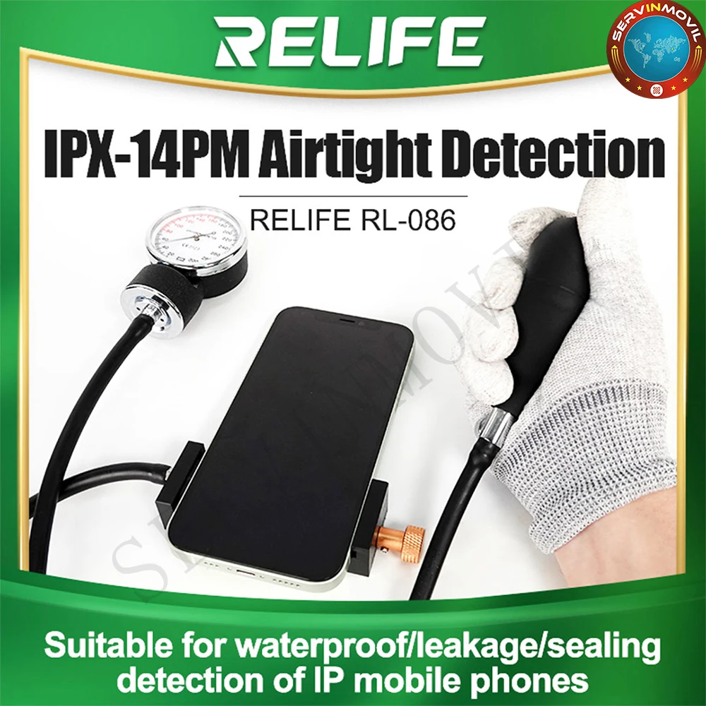 RELIFE RL-086 Mobile phone air tightness tester Test air tightness waterproof performance tool For iPhone Android Samsung Huawei
RELIFE RL-086 Mobile phone air tightness tester Test air tightness waterproof performance tool For iPhone Android Samsung Huawei