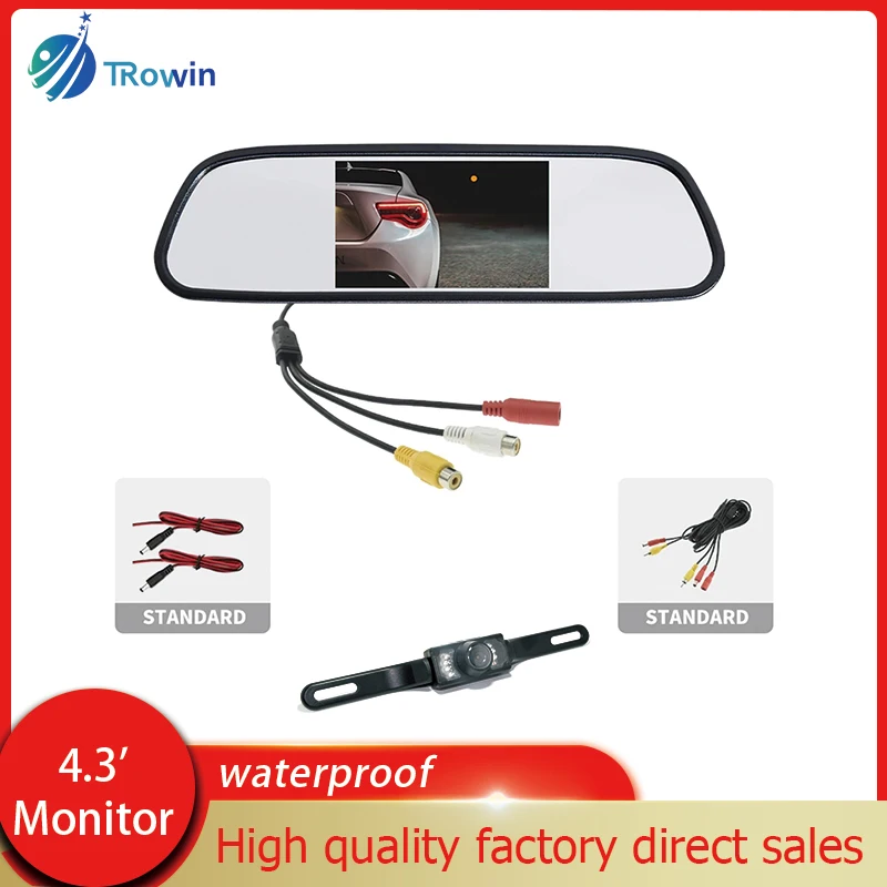 4.3 Inch Long Brand Camera Car Rearview Mirror Monitor HD Video Auto Parking Monitor Night Vision Rear View TFT LCD
4.3 Inch Long Brand Camera Car Rearview Mirror Monitor HD Video Auto Parking Monitor Night Vision Rear View TFT LCD