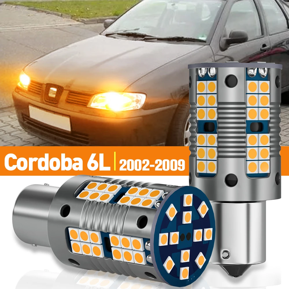 

2pcs LED Turn Signal Light For Seat Cordoba 6L 2002-2009 2003 2004 2005 2006 2007 2008 Accessories Canbus Lamp