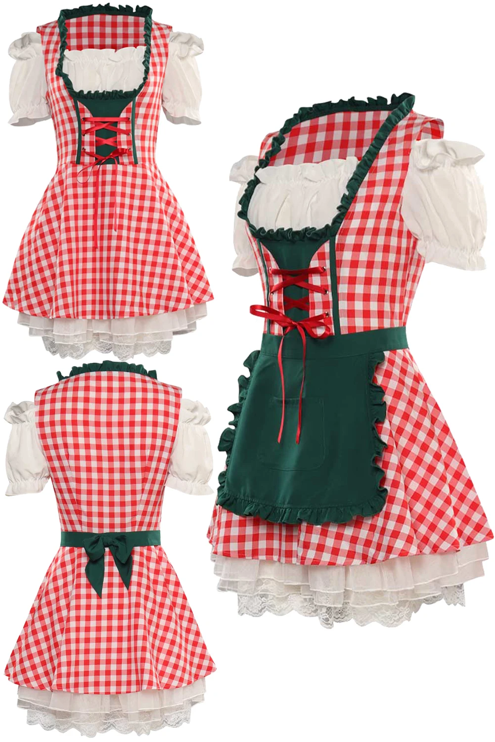 Women German Dirndl Dress Oktoberfest Beer Girl Costume Adult Oktoberfest Festival Bavarian Outfit Halloween Carnival Party Suit
Women German Dirndl Dress Oktoberfest Beer Girl Costume Adult Oktoberfest Festival Bavarian Outfit Halloween Carnival Party Suit