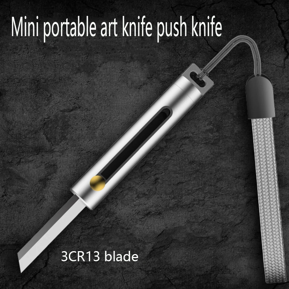 

Portable 3CR13 Blade High Quality EDC DIY Tool Push Button Self-Locking Paper Cutting Utility Knife Office Furniture Supplies