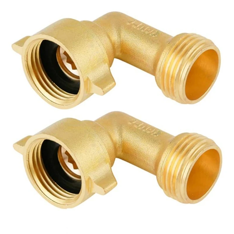 90° Elbow Garden Hose Adapter Brass Water Pipe Connector with 4 Pressure Washers DropShipping
90° Elbow Garden Hose Adapter Brass Water Pipe Connector with 4 Pressure Washers DropShipping