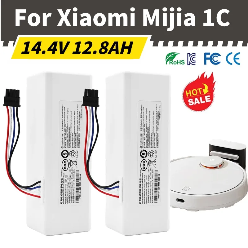 

for Xiaomi Robot Battery 1C P1904-4S1P-MM Mijia Mi Vacuum Cleaner Sweeping Mopping Robot Replacement Battery 5200mAh 12800mAh
