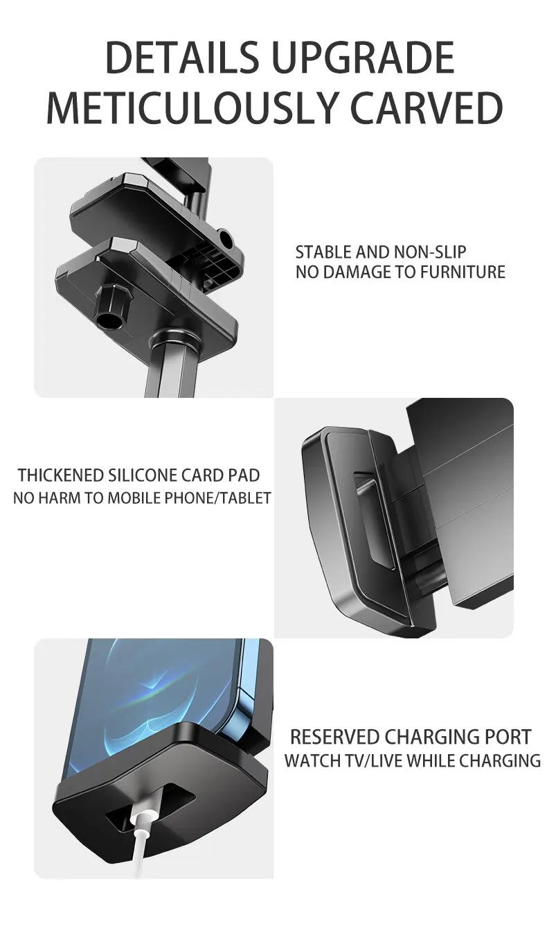 Tablet Stand Rotatable Phone Stand Long Arm Metal 180° Adjustable Holder for iPad Pro, Mini Air Xiaomi Tablet Compatible 4-12.9 inches 17 Mallzona S8ef8aa7b6aca47e0ae1e84ca80c85eb3h Tablet Stand Rotatable Phone Stand Long Arm Metal 180° Adjustable Holder for iPad Pro, Mini Air Xiaomi Tablet Compatible 4-12.9 inches Mallzona