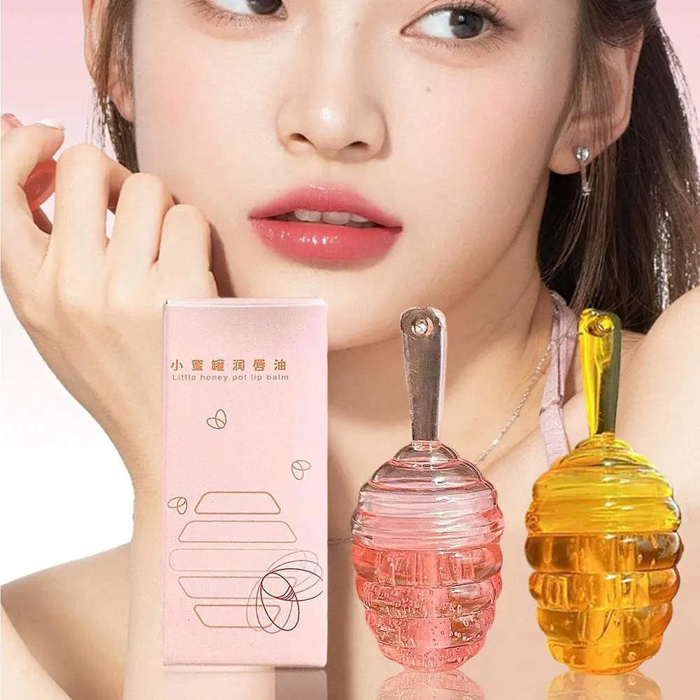 

Honey Peach Lip Oil Mirror Water Glossy Moisturizing Fine Lipstick Lips Reduce Lasting Nourish Cosmetics Lips Transparent L N6W0