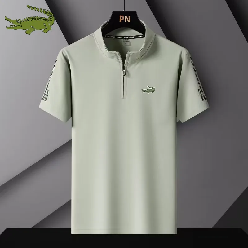 Men's Summer New Short Sleeve T-shirt Loose Zipper Stand Collar Casual Top Quick Drying Sportswear
Men's Summer New Short Sleeve T-shirt Loose Zipper Stand Collar Casual Top Quick Drying Sportswear