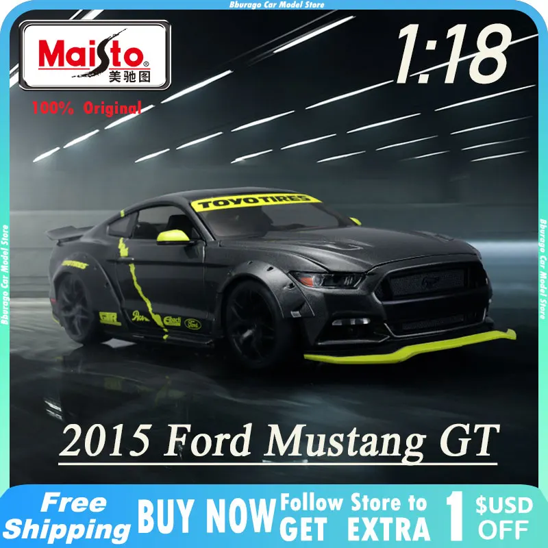 Специализированная спортивная модель автомобиля Maisto 1:18 2015 Ford Mustang GT, коллекция роскошных автомобилей из сплава, литой выпуск, украшения, игрушки в подарок
Специализированная спортивная модель автомобиля Maisto 1:18 2015 Ford Mustang GT, коллекция роскошных автомобилей из сплава, литой выпуск, украшения, игрушки в подарок