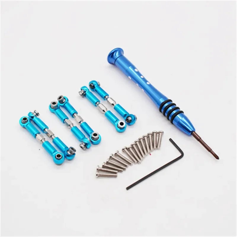 For WLtoys 144001 1/14 RC Car Spare Parts Replacement Accessory Metal Servo Pull Rod Steering Tie Rod Set
For WLtoys 144001 1/14 RC Car Spare Parts Replacement Accessory Metal Servo Pull Rod Steering Tie Rod Set