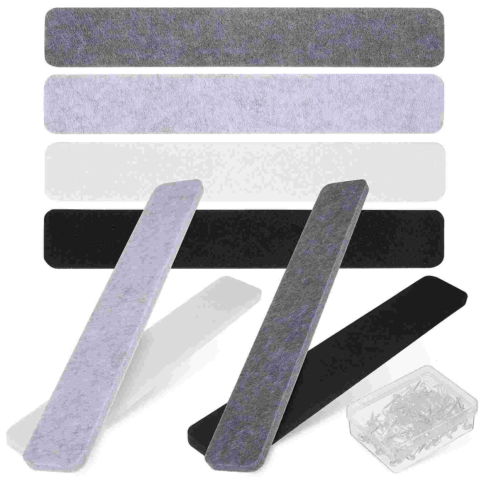 8 Pcs Bulletin Bar Strip Tile Felt Pin Board Cork Office Decor Self-adhesive Memo
8 Pcs Bulletin Bar Strip Tile Felt Pin Board Cork Office Decor Self-adhesive Memo