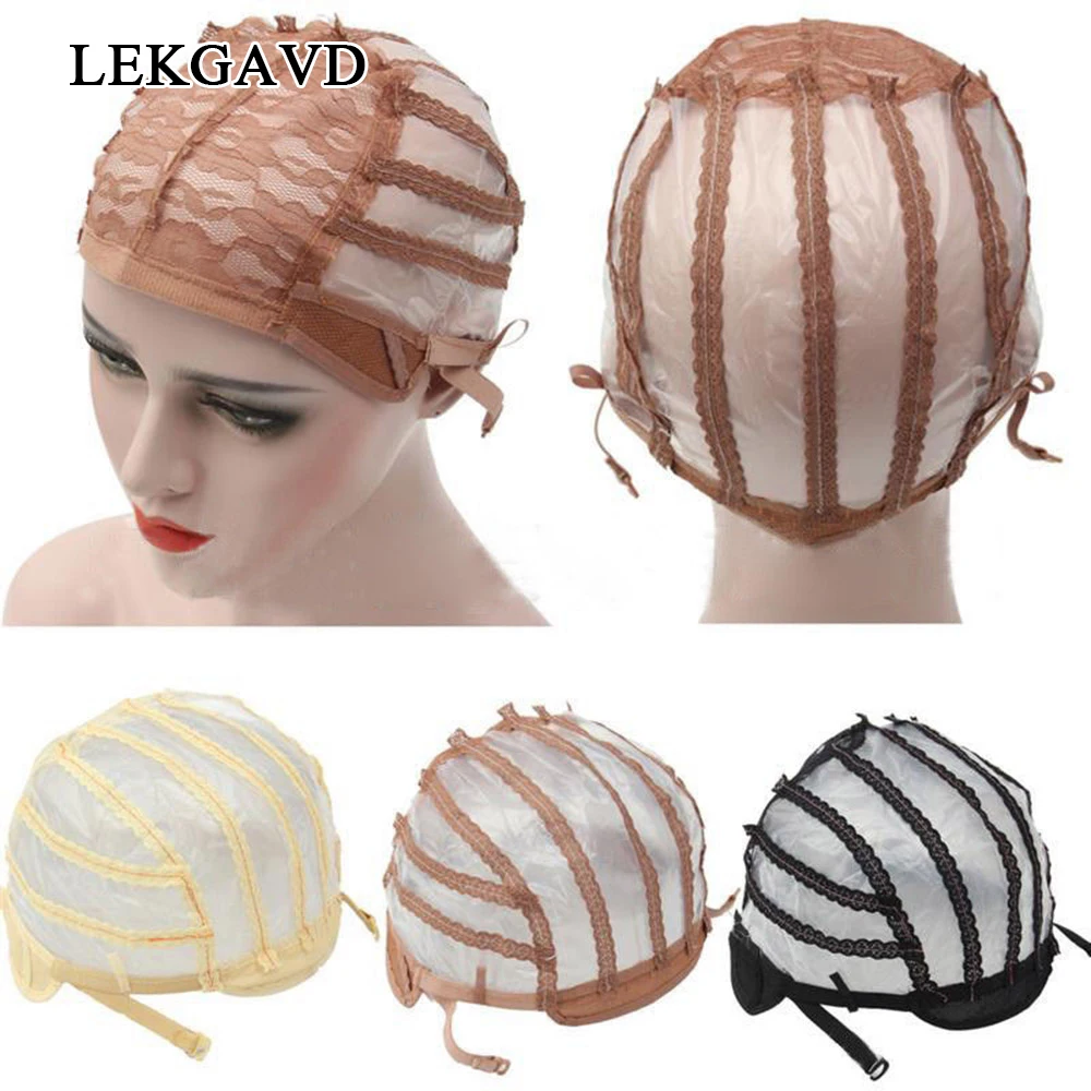 New Good Quality Wig Cap Making Wigs Straps Breathable Mesh Weaving Adjustable Cap 3 Styles Black Beige Brown Hot Sale
New Good Quality Wig Cap Making Wigs Straps Breathable Mesh Weaving Adjustable Cap 3 Styles Black Beige Brown Hot Sale