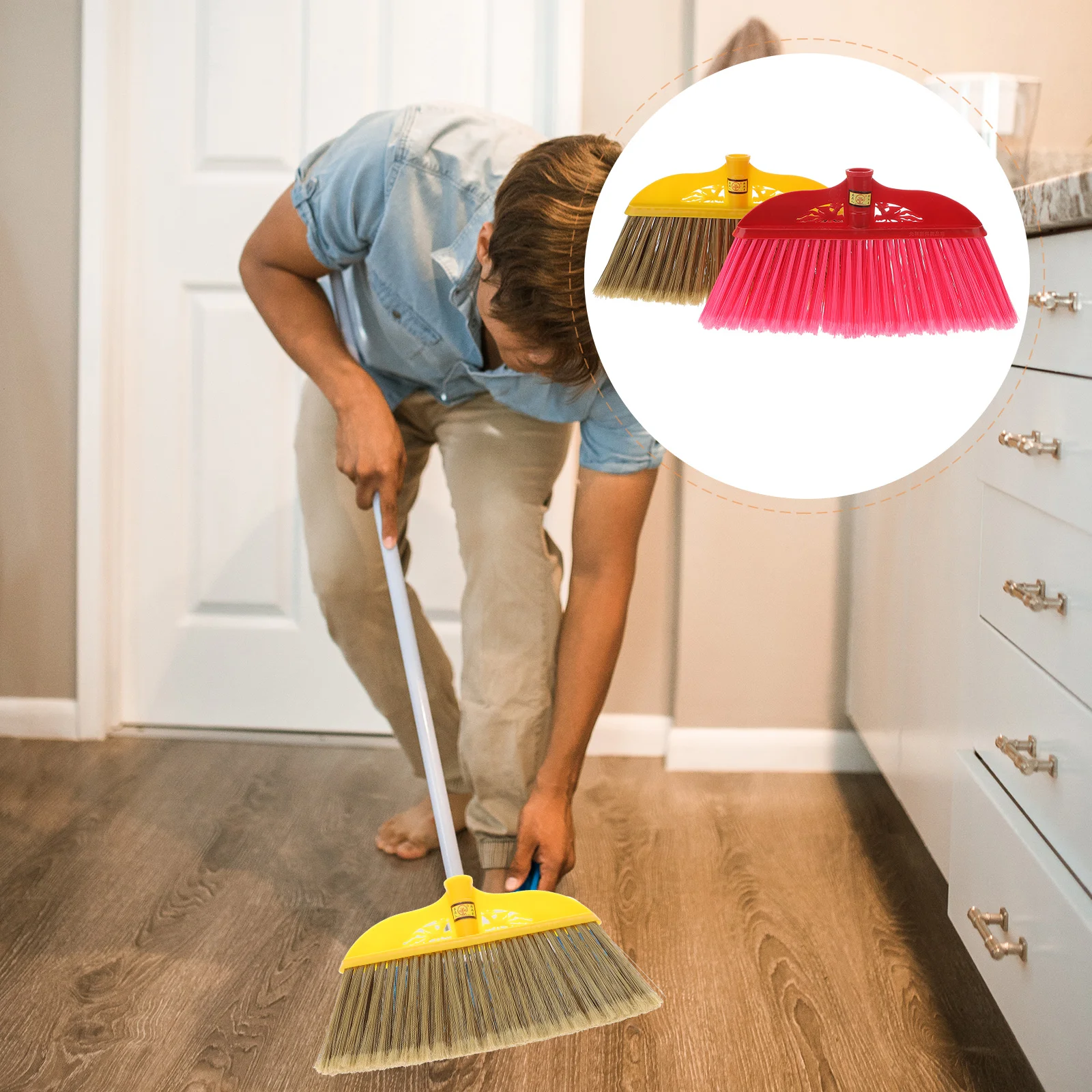 2Pcs Durable and Professional Plastic broom plastic broom head plastic broom handle broom rod broom accessories(Random Color)
2Pcs Durable and Professional Plastic broom plastic broom head plastic broom handle broom rod broom accessories(Random Color)